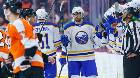 Tuch’s hat trick leads Sabres to 6-3 win over Flyers